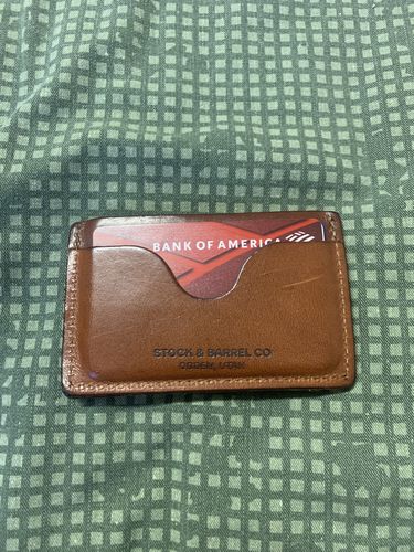 Customer photo review of No.54 | 'Buck Brown' Minimalist Leather Wallet