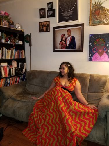 Customer photo review of African Print Deka Dress