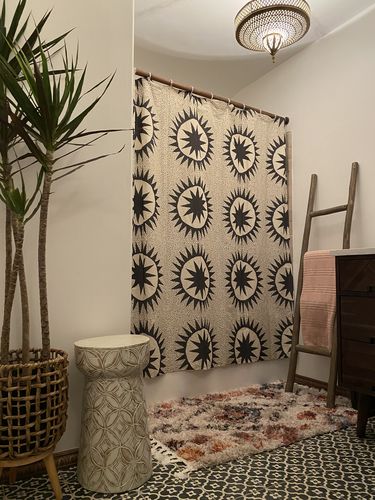 Customer photo review of Soleil Shower Curtain by Justina Blakeney®