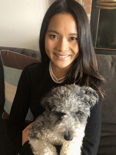 Customer photo review of Audrey pearl necklace