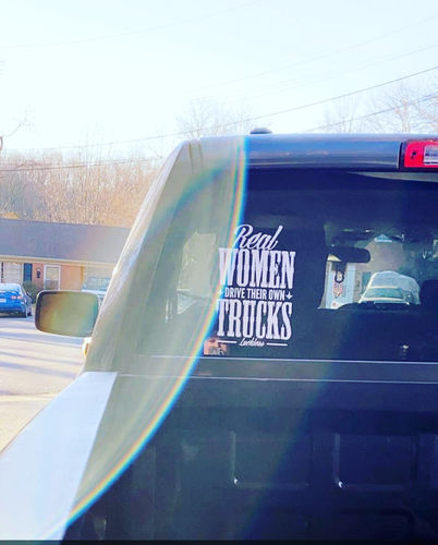 Customer photo review of KA Real Women decal (White)