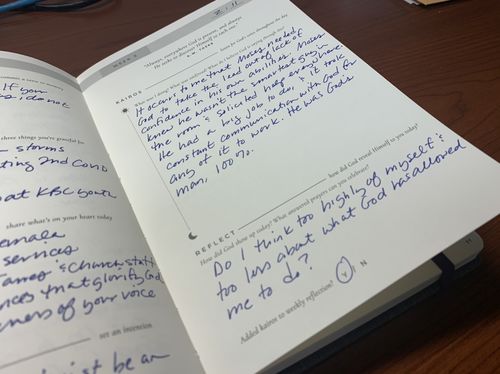 Customer photo review of Daily Kairos Prayer Journal