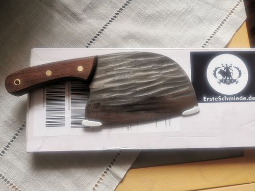 Customer photo review of Handgeschmiedetes Kochmesser - Serbian Style Ergonomic