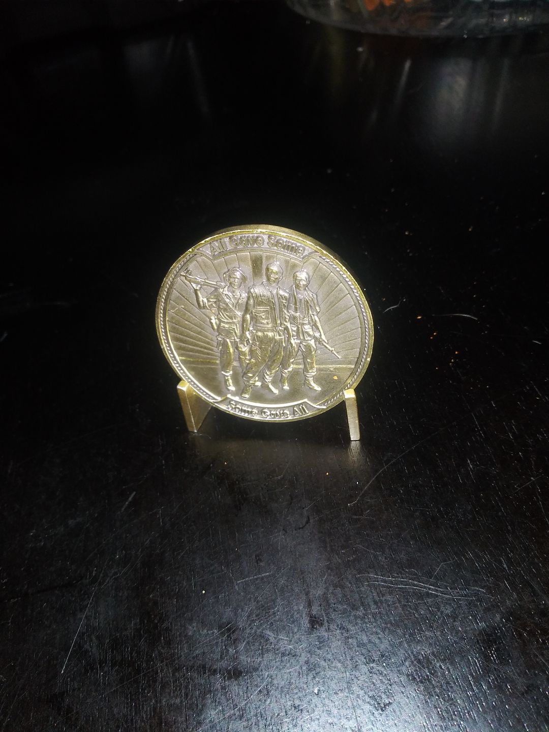 Customer photo review of Fallen Yet Not Forgotten Coin Stand