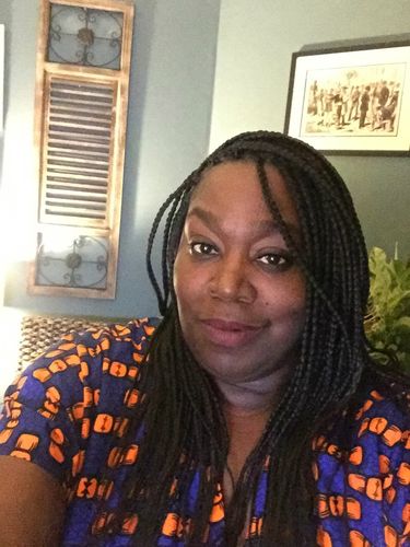 Customer photo review of Indo Dashiki Dress ( Royal Blue )