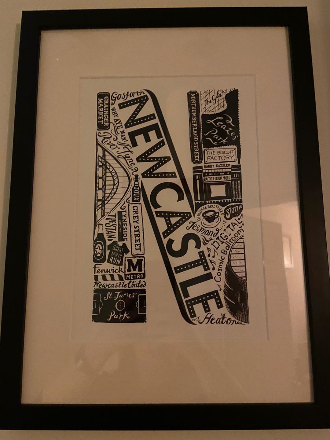 Customer photo review of Newcastle Print