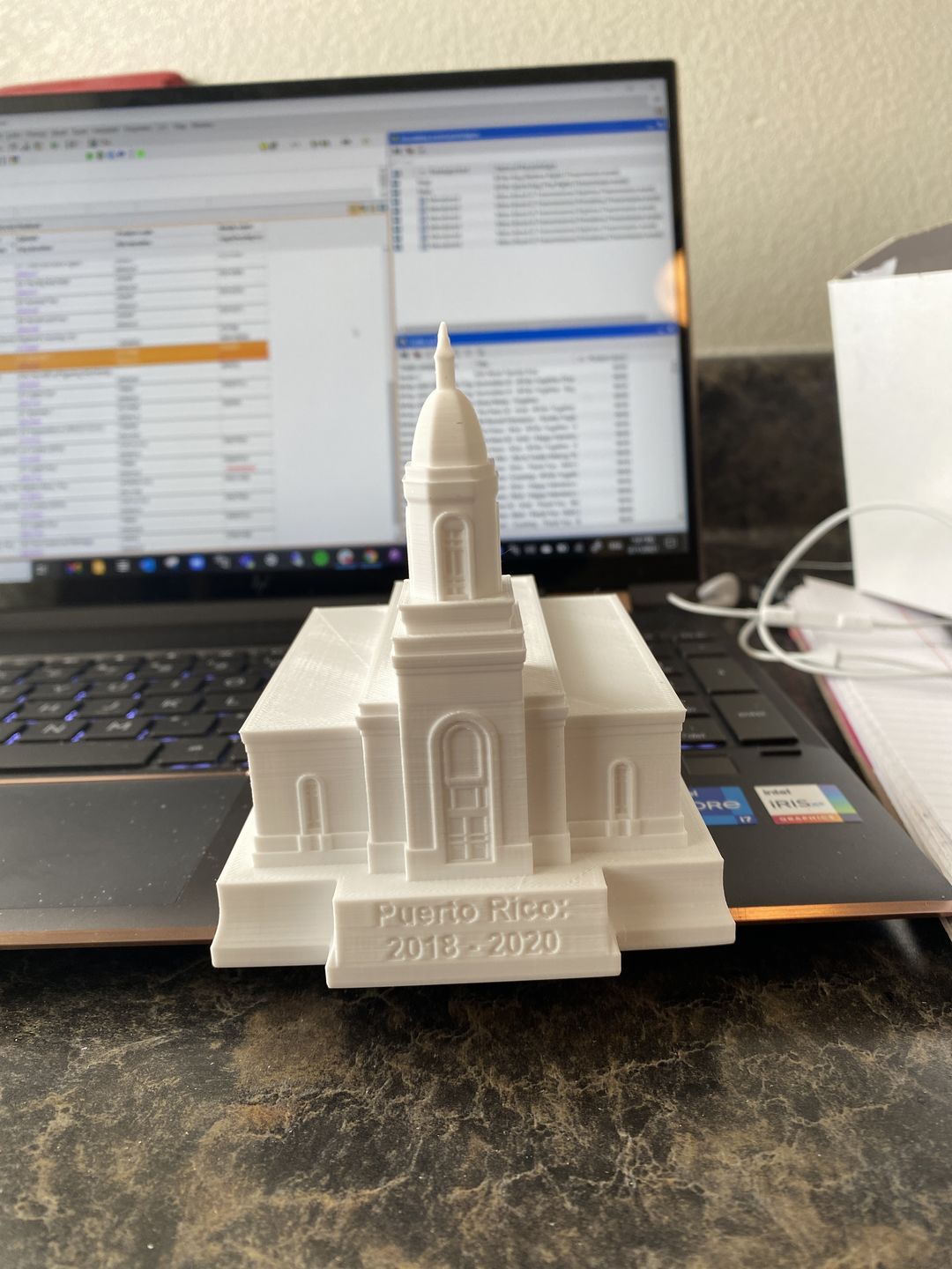 Customer photo review of Pedestal Inscription