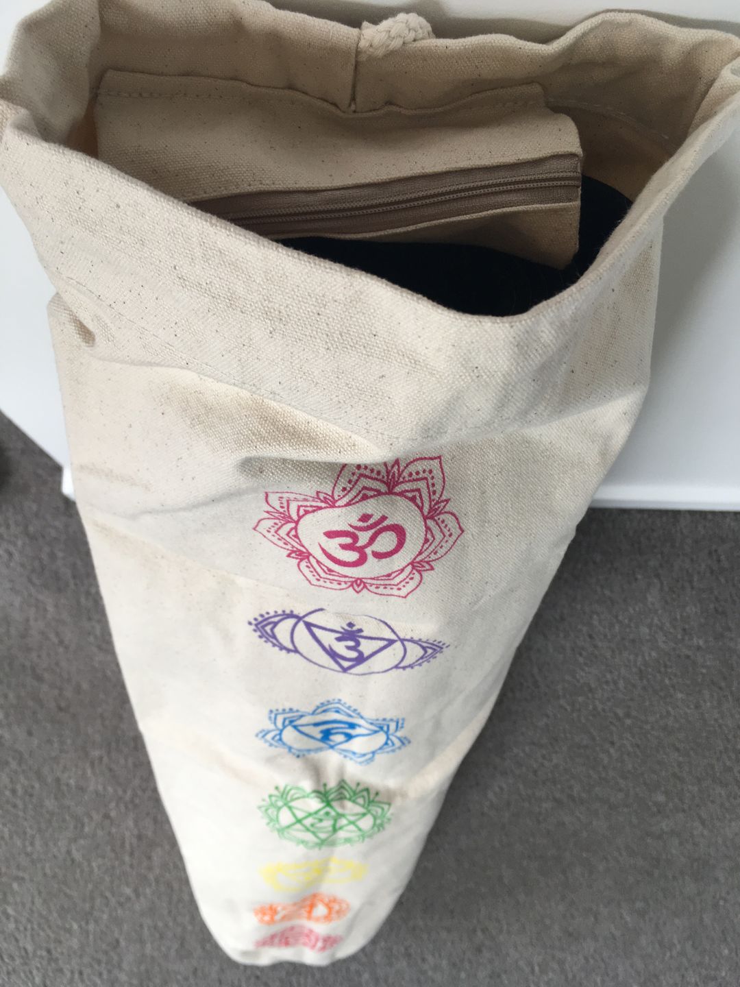 Customer photo review of Cotton Yoga Mat Bag