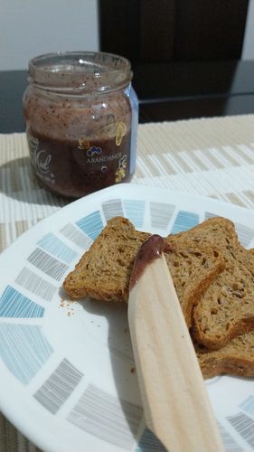 Customer photo review of Miel Cremada con arándanos