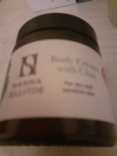 Customer photo review of Body Cream with Chia Oil