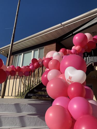 Customer photo review of Valentine's Day Balloon Garland Kit