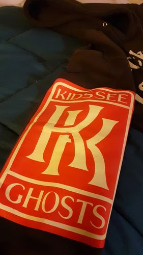 Customer photo review of "Lucky Me I See Ghosts" Hoodie