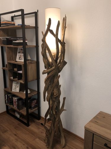 Customer photo review of Treibholz Stehlampe VILLA inkl. Lampenschirm