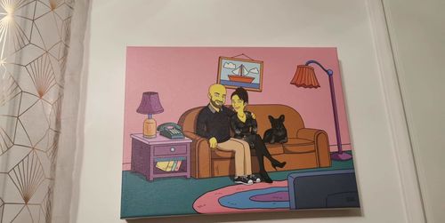 Customer photo review of Impression sur Toile (ne comprend pas le dessin)