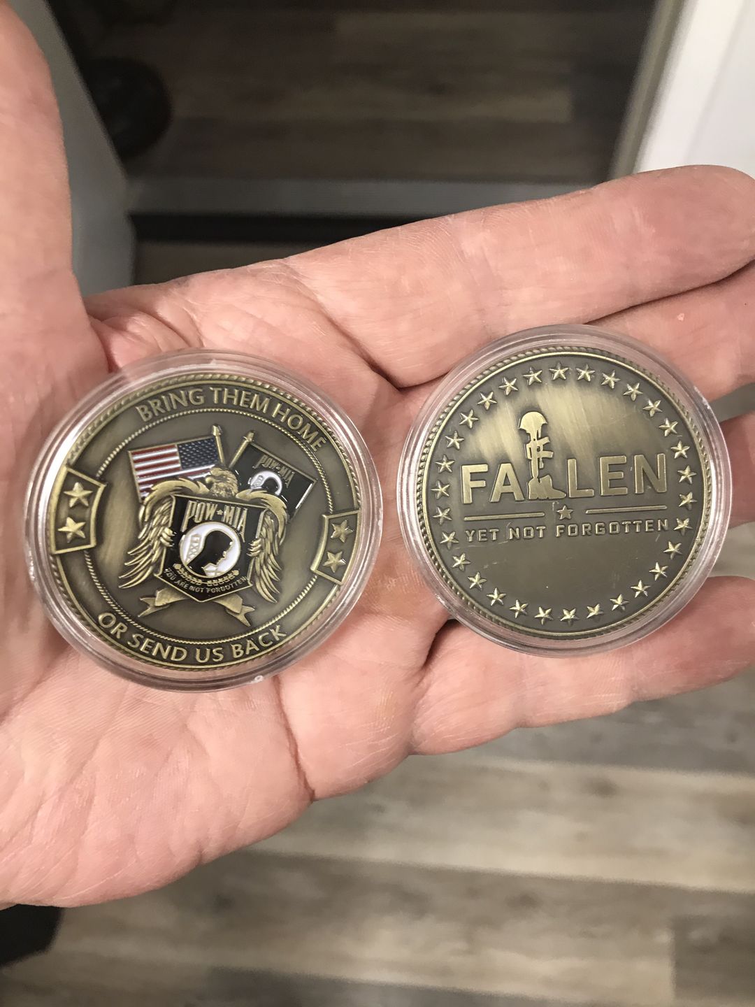 Customer photo review of POW*MIA Memorial Coin