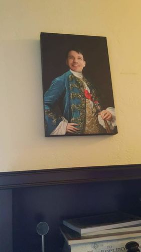 Customer photo review of Custom Portrait of Knight of the Order of Santiago