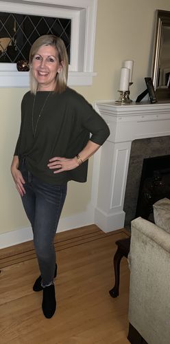 Customer photo review of Kancan Vintage Grey Ankle Skinny