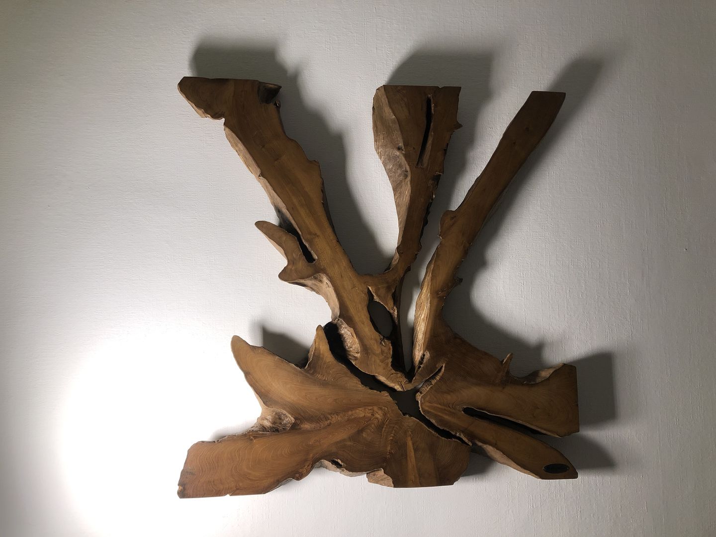 Customer photo review of Möbel Bressmer Teak Wandbild Wanddeko NAGA 100cm x 100cm | Holzbild | Wanddeko Natur zum Hängen