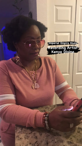 Customer photo review of Raw Amethyst/Rose Quartz Necklace