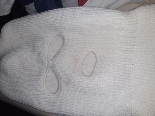 Customer photo review of Full Face Mask White (SFBEAN011)