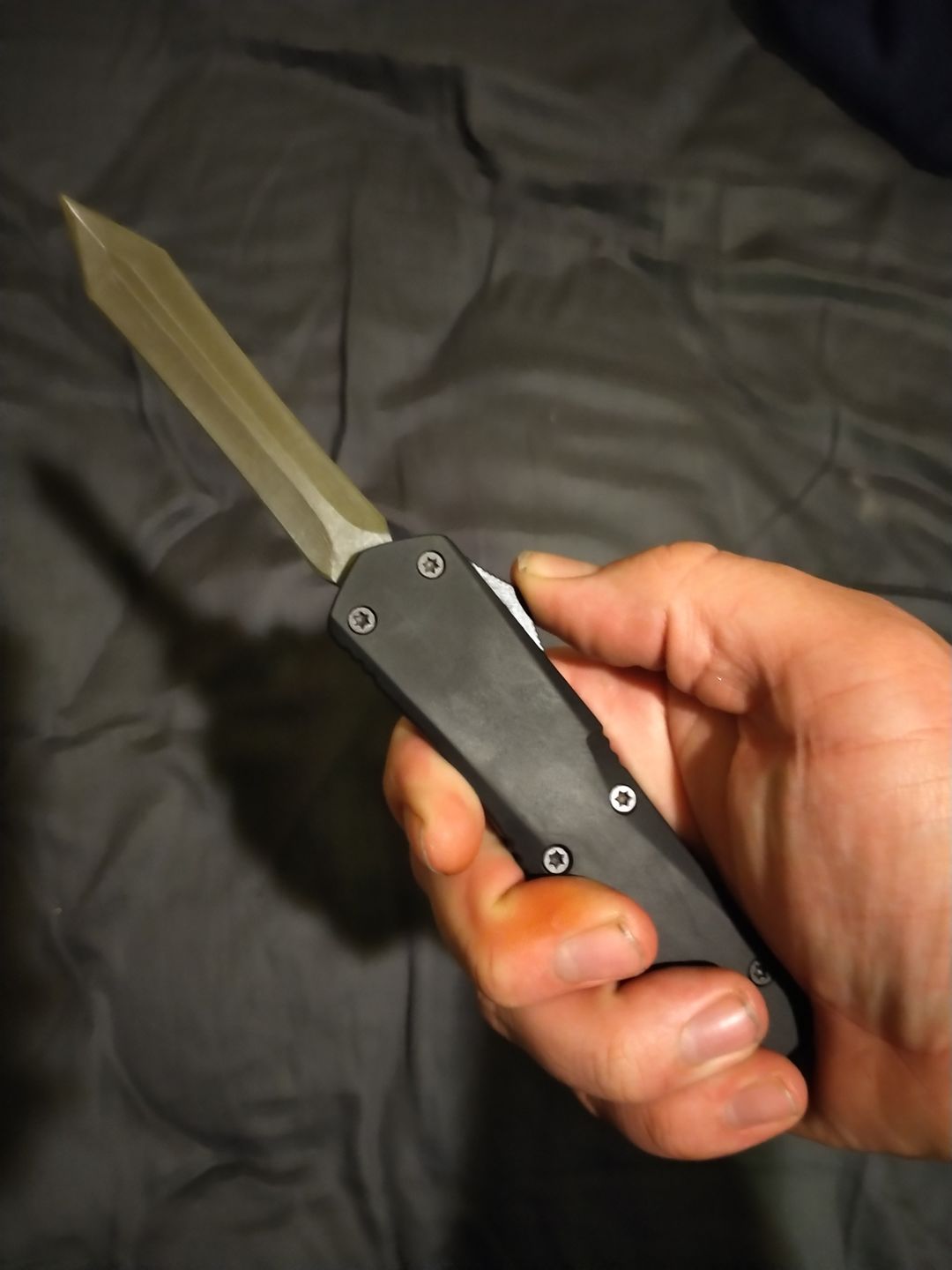 Customer photo review of Black Ghost D/A OTF - Spartan Blade