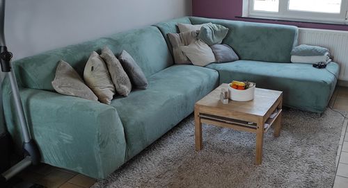 Customer photo review of Vert - Housses en velours Extensibles de Fauteuil et Canapé - La Maison des Housses
