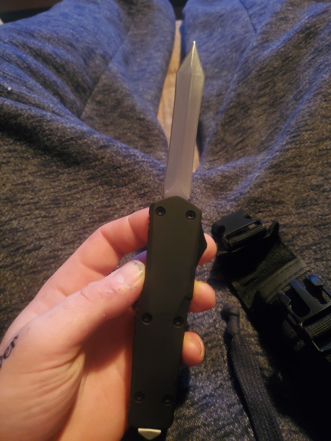 Customer photo review of Black Ghost D/A OTF - Spartan Blade