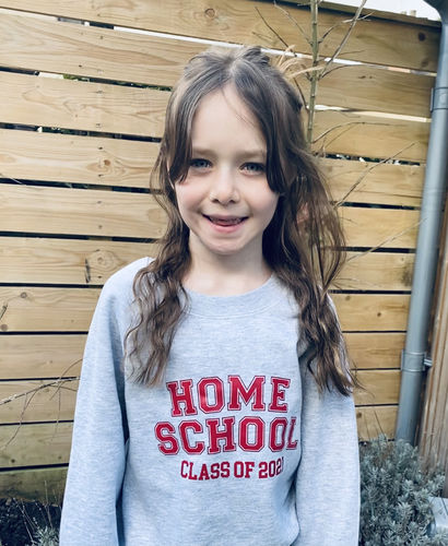 Customer photo review of Matching Home School Class Of 2021 Sweater (MRK X)