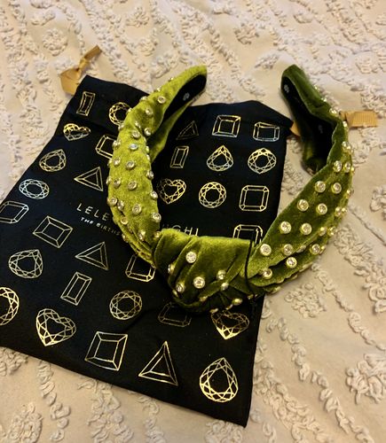 Customer photo review of PERIDOT CRYSTAL HEADBAND