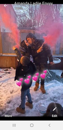 Customer photo review of Gender Reveal Smoke Bombs [Pink or Blue] Dual Vent (25 Sec) Discreet Label