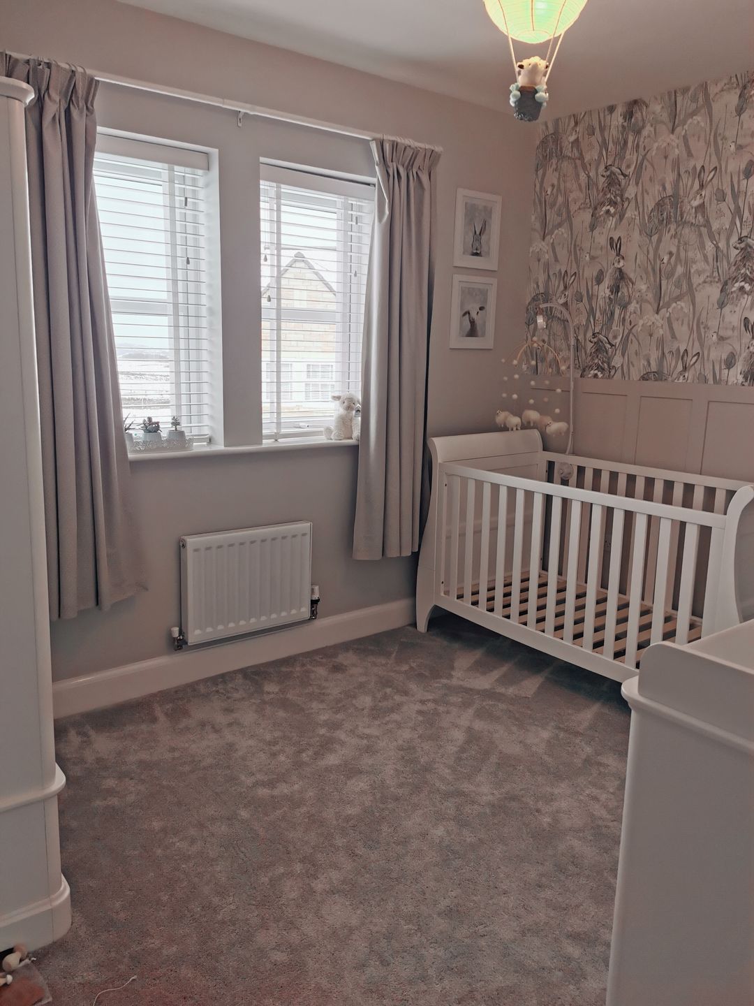 Customer photo review of Deer Doe Nursery Print