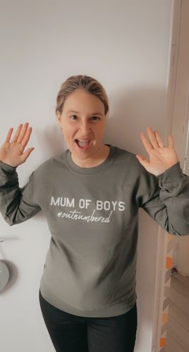 Customer photo review of Working From Home Sweatshirt (MRK X)