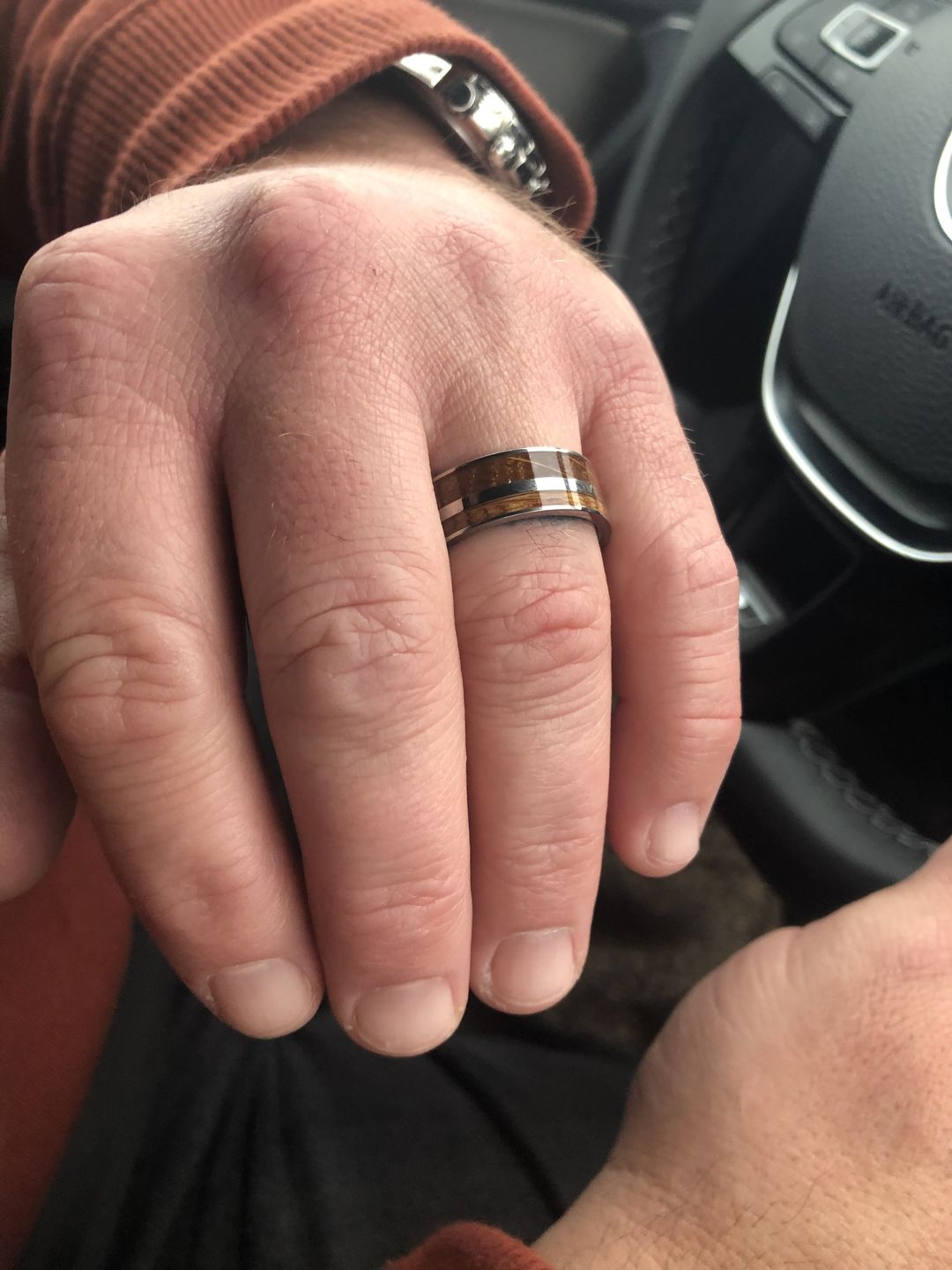 Customer photo review of Whiskey Barrel in Titanium