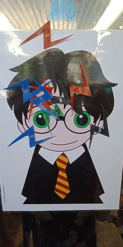 Customer photo review of Free Pin the Scar on Harry Potter Game