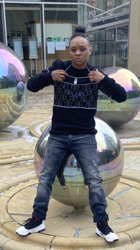 Customer photo review of Iced Padlock Pendant | White Gold