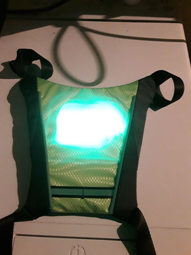 Customer photo review of Gilet Clignotant pour Vélo et Trottinette Solty™ - 24,99€ (-35%)