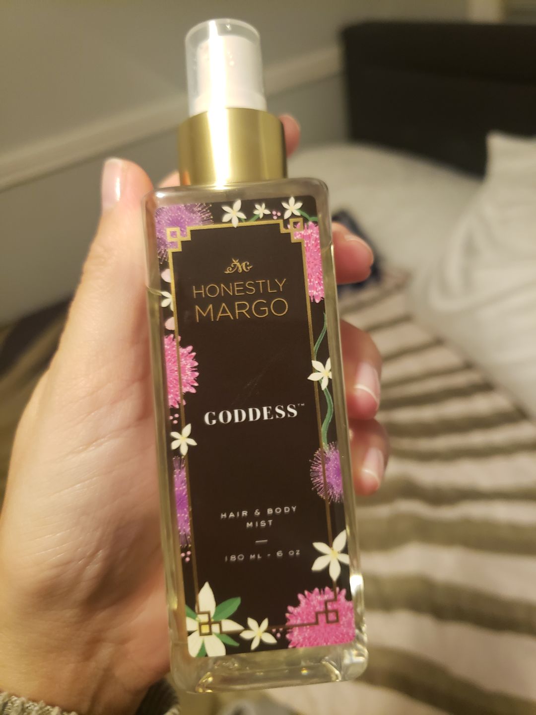 Customer photo review of Goddess Hair & Body Mist