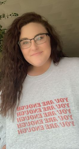 Customer photo review of You Are Enough (x5) -- Sweatshirt