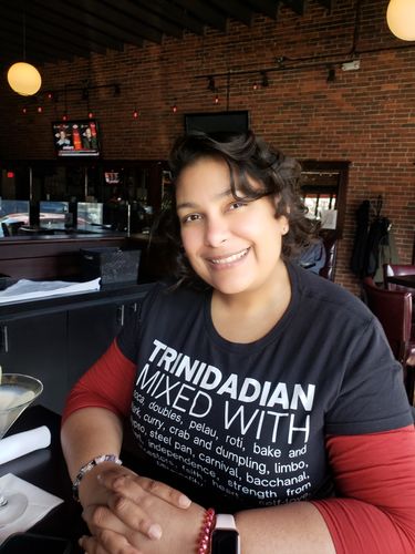 Customer photo review of Trinidadian Mixed With "Soca & Doubles" T-Shirt