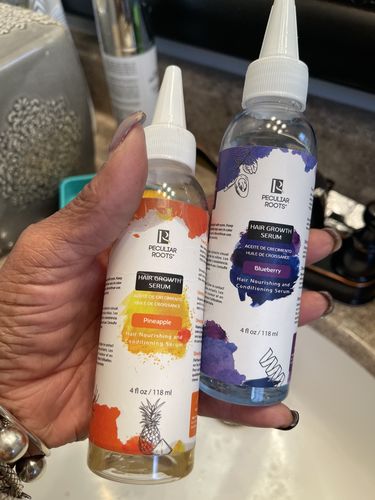 Customer photo review of Hair Growth Serum