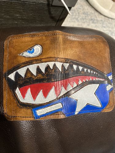 Customer photo review of No.52 | Leather Vertical Wallet (Digital Pattern)