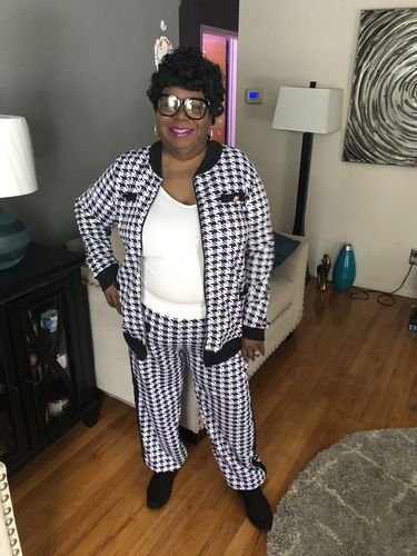 Customer photo review of Houndstooth Jacket & Pants Set