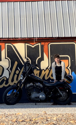 Customer photo review of Two Wheels Overalls Midnight