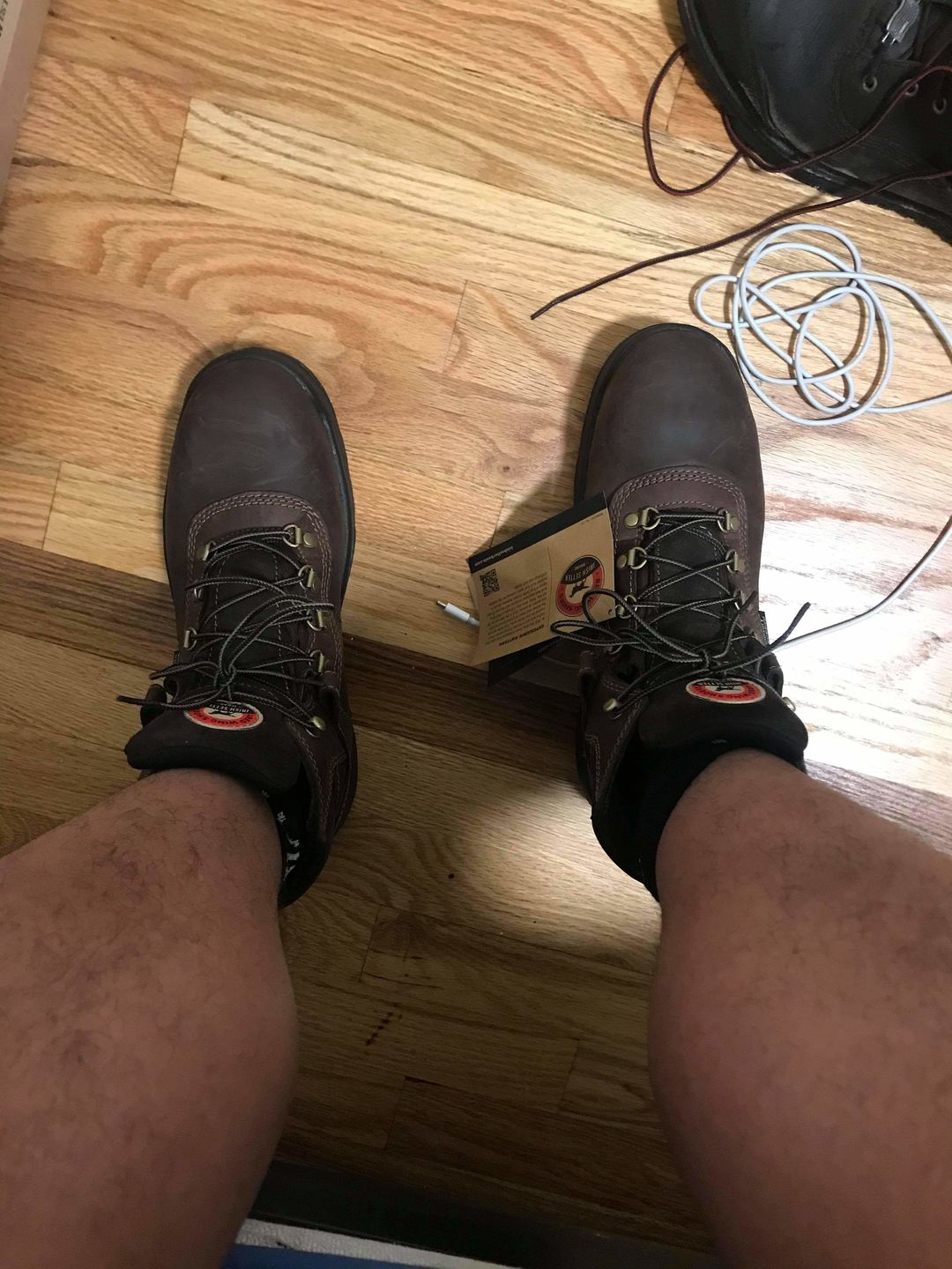 Customer photo review of Irish Setter by Red Wing Mens Ely Steel Toe Waterproof Work Boots 83618