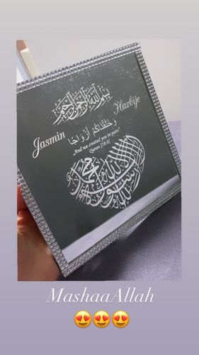 Customer photo review of Square Heart Mirror