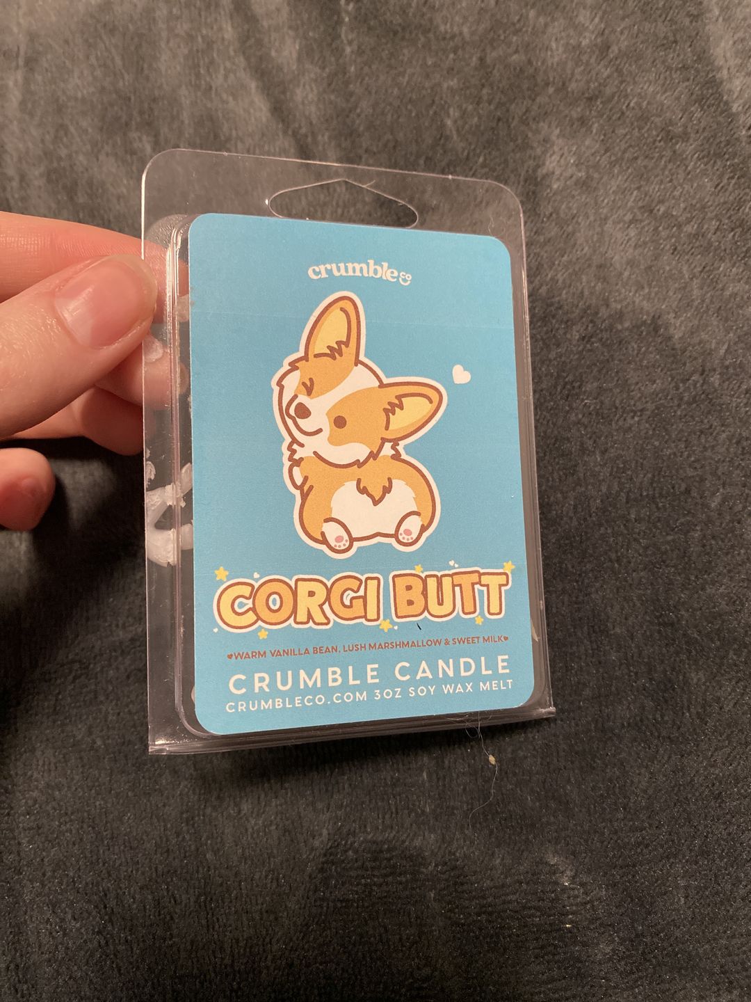 Customer photo review of Corgi Butt Wax Melts