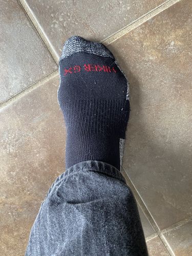 Customer photo review of J.B. Field's "Hiker GX" 74% Merino Wool Hiking Sock