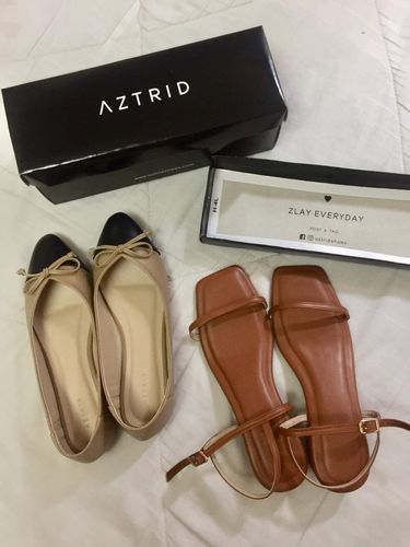 Customer photo review of B1T1 Carly Tan Leather
