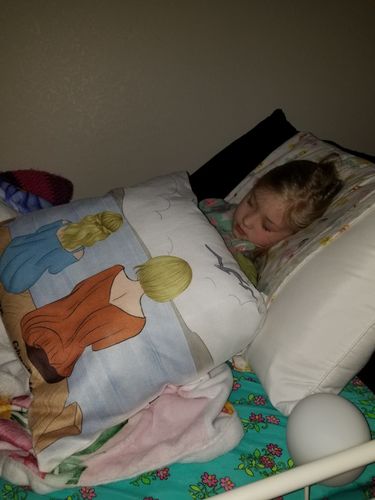 Customer photo review of Personalized Pillow - Grandma to Granddaughter I Hugged This Pillow