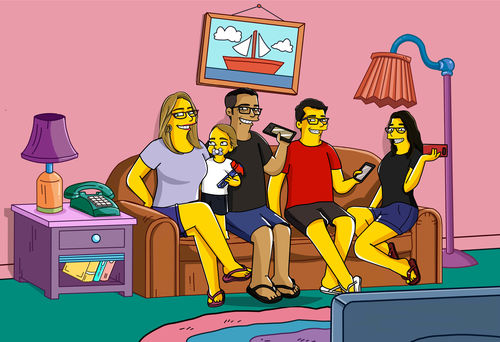 Customer photo review of RETRATO EM ARQUIVO DIGITAL FAMILIA AMARELA